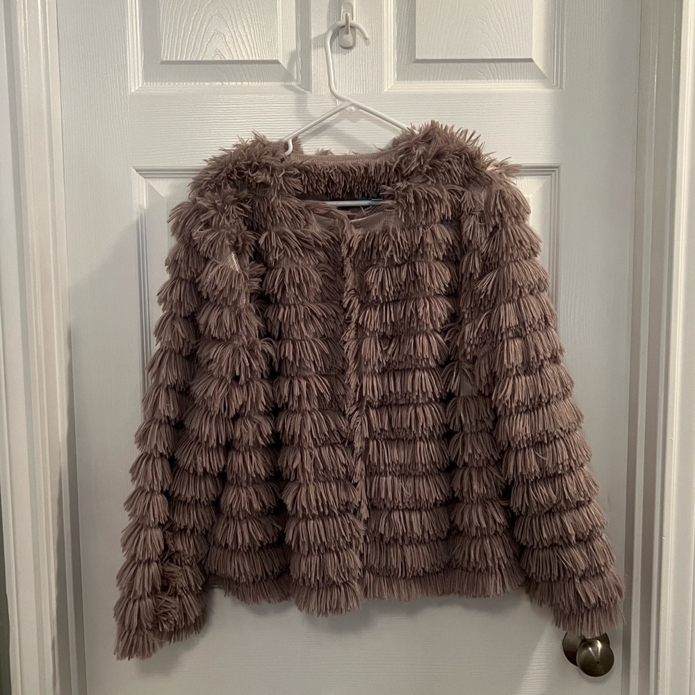 Greyish purple jacket
